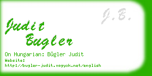 judit bugler business card