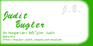 judit bugler business card